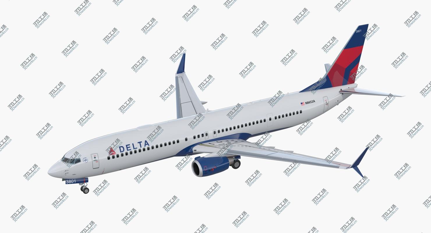 images/goods_img/2021040232/3D Boeing 737-900 with Interior and Cockpit Delta Air Lines model/3.jpg